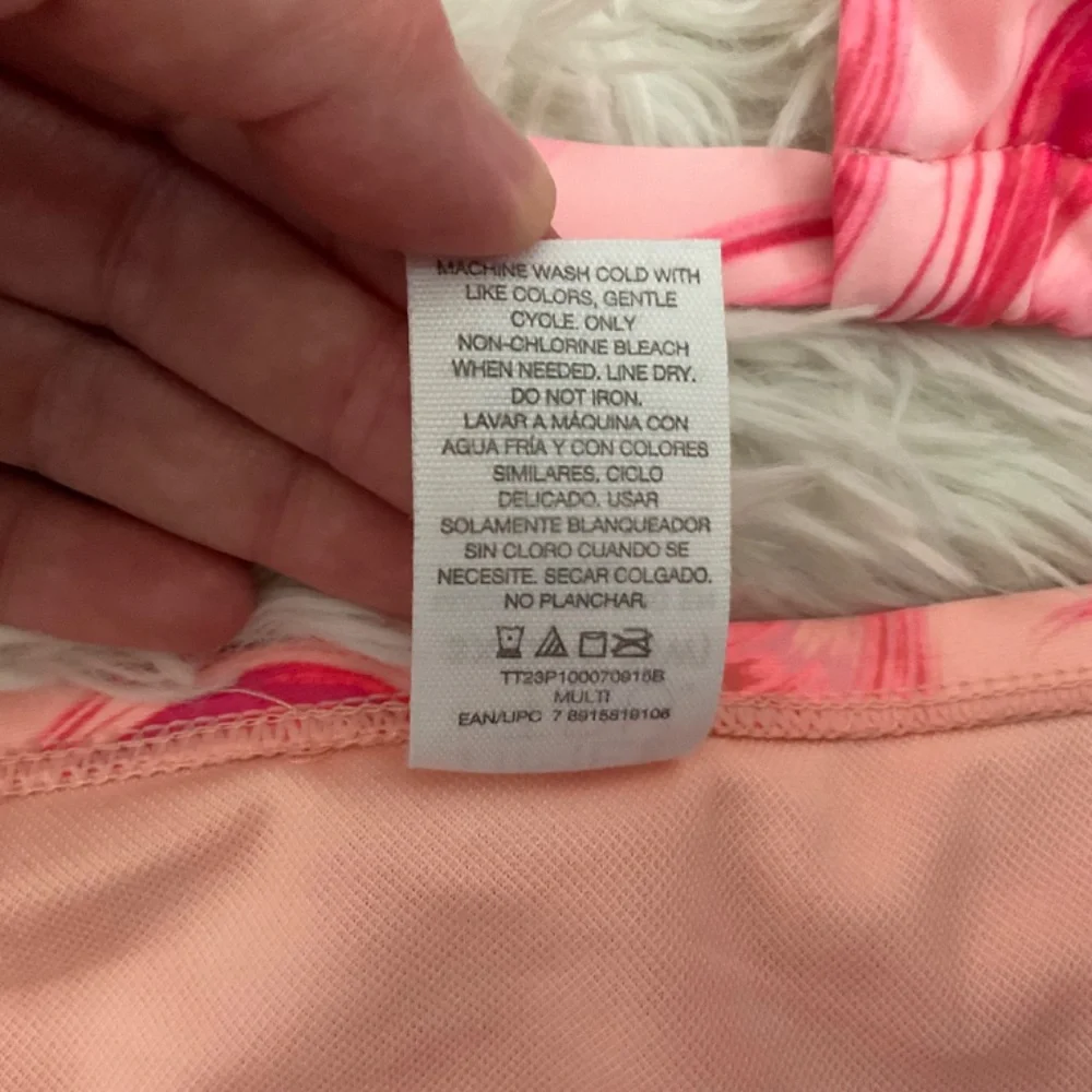 Time and Tru Mid‎ Rise Cheeky Fit Bikini - Pink Marble - Size 3X
